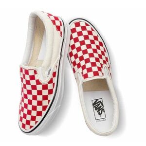Red checkered vans